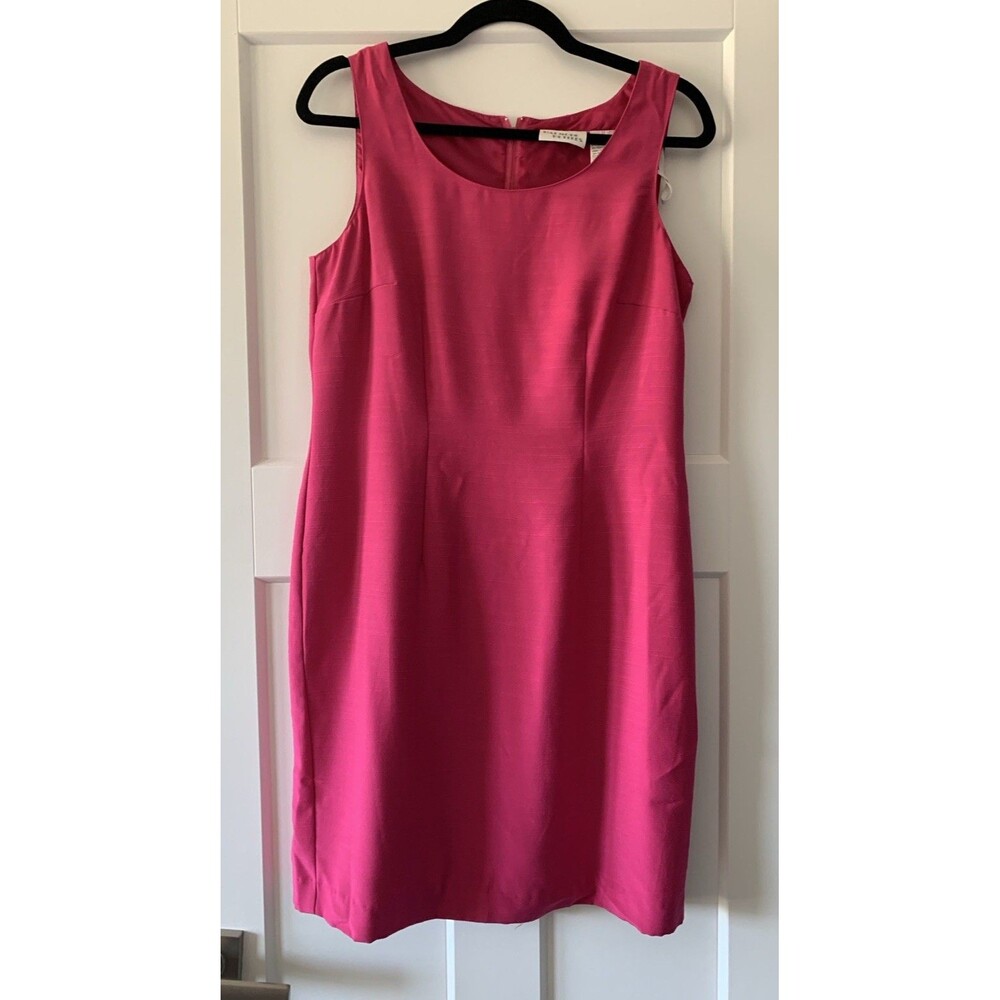 Vintage Halmode Petites Pink Sleeveless Sheath Dress - Size 10p